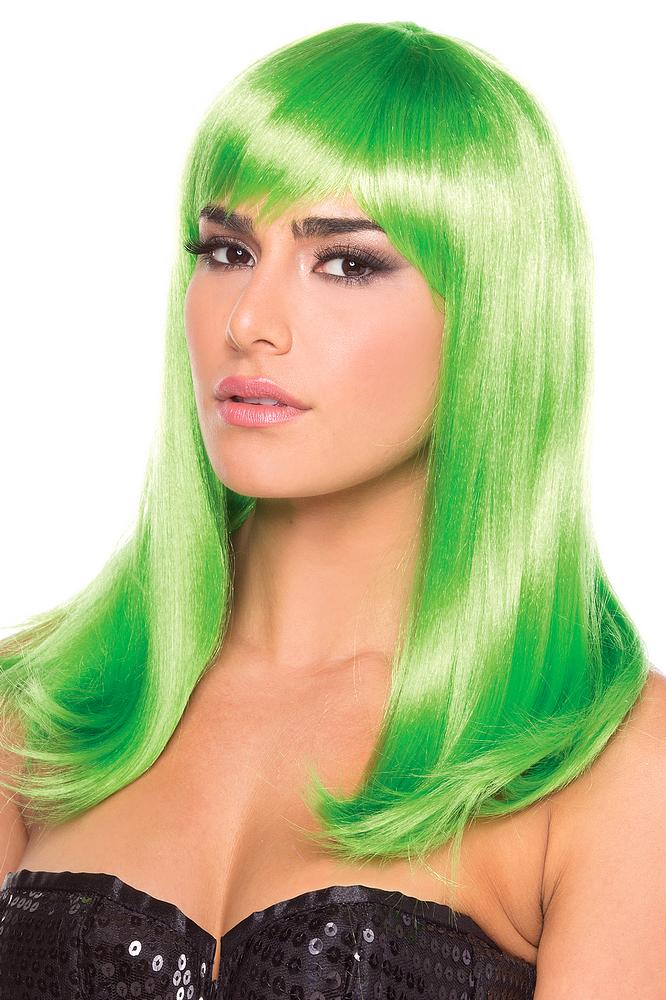 Hollywood Wig Green Wigs aFashion